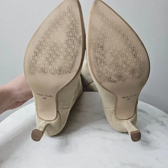 Knee-high Pull-on Boots in Suede - Picture 6 of 10